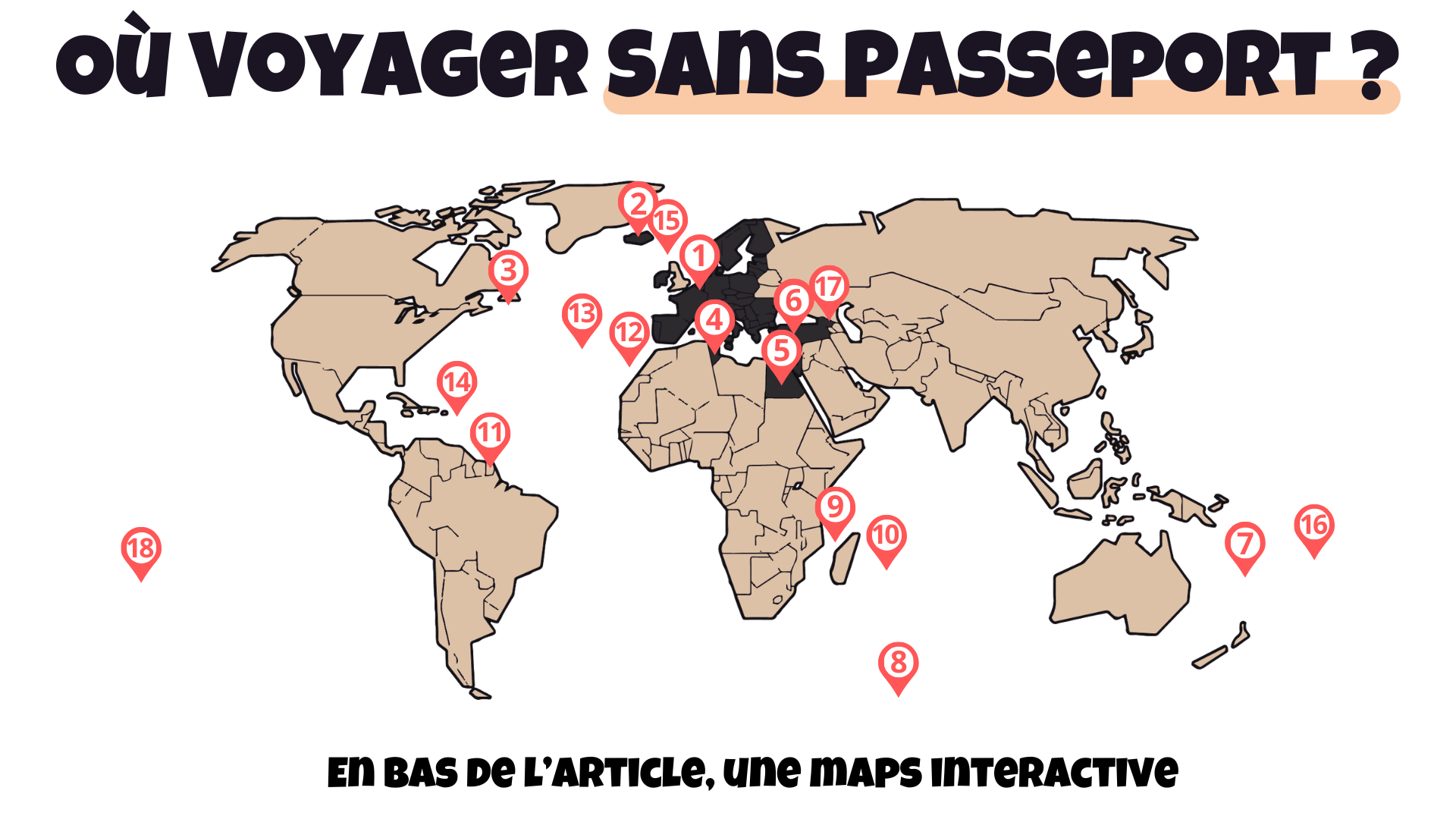 où voyager sans passeport ?