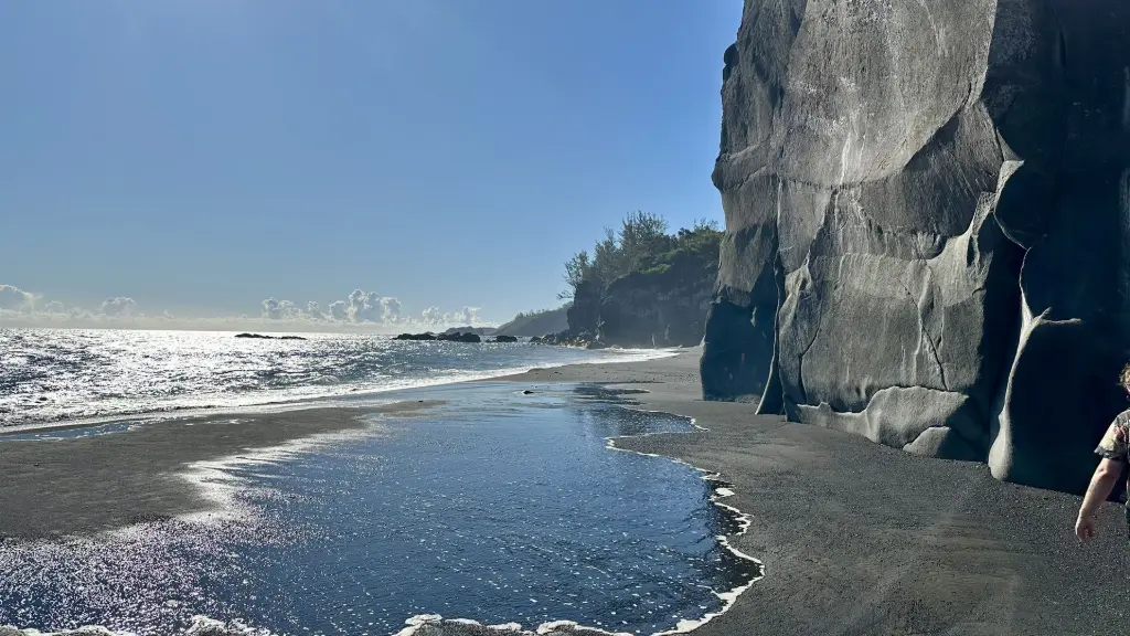 plage de sable noir la réunion